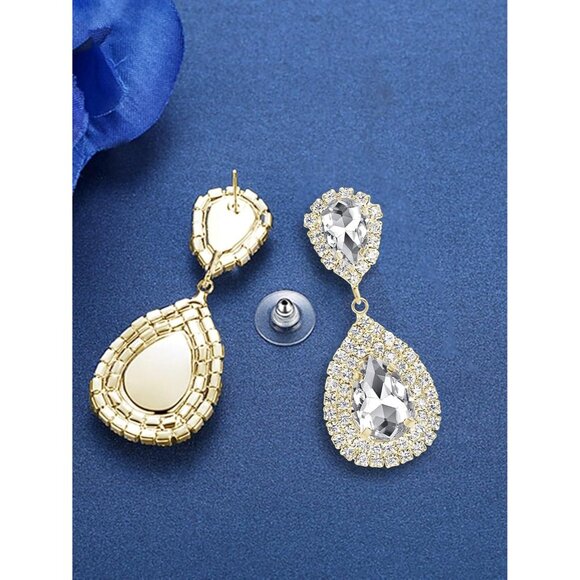 Wedding Non Piercing Rhinestone Star Clip on Earring Cartilage Jewelry Gift - Picture 6 of 6